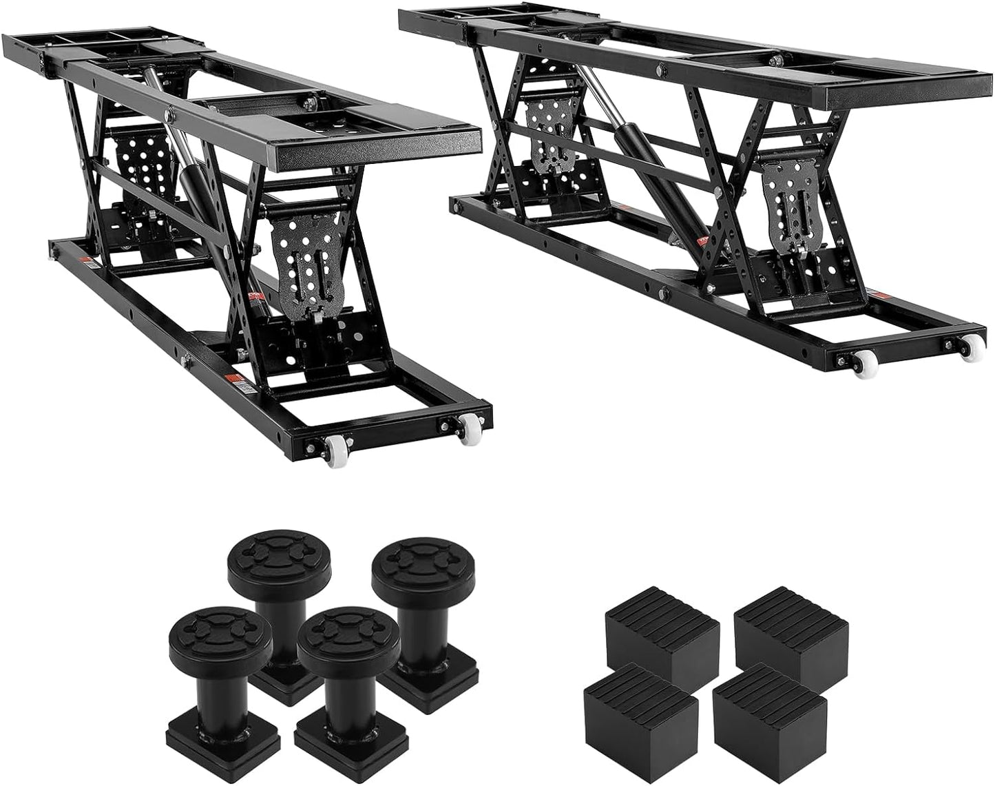 VEVOR 7000LB Portable Car Lift, 26.8" Heavy Duty Garage Jack